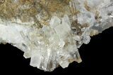 Columnar Calcite Crystal Cluster on Quartz - China #163998-1